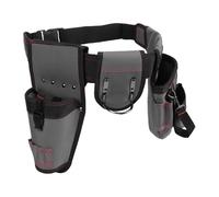 Ejoyous Bolsa de Herramientas con Clamp/Holder para Cinturón, Bolsa de Herramientas de Cintura Oxford Ajustable para Electricistas y Carpinteros, Almacenamiento con Múltiples Bolsillos para