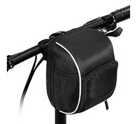 Ejoyous Bolsa de Manillar de Ciclismo, Bolsa de Marco de Bicicleta multifunción Negra de liberación rápida Impermeable