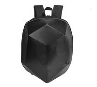 Ejoyous Bolsa para Casco de Motocicleta, Mochila de Almacenamiento de Poliéster Impermeable, Gran Capacidad para Motociclistas Que Viajan (Color de Fibra de Carbono)