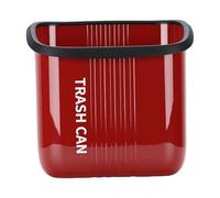 Ejoyous Bote de Basura Colgante, Contenedor de Basura Colgante de PP PET con Apertura de 29 Cm de Ancho, Contenedor de para Puerta Debajo del Gabinete con Anillo de Prensa para Cocina, Baño, (rojo)