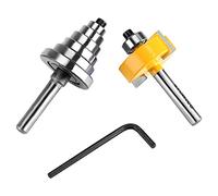 Ejoyous Brocas de Enrutador, Juego de Brocas de Enrutador Resistentes de Aleación YG6X, Revestimiento a Prueba de Calor para Carpintería, Rodamientos Múltiples para Enrutadores Eléctricos