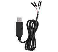 Ejoyous Cable Adaptador USB a COM TTL, Diseño Liviano, Plug and Play, Longitud de 95 Cm para Programación de Microcontroladores