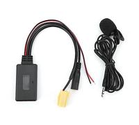 Ejoyous Cable AUX Bluetooth, Adaptador de Audio Bluetooth para Coche Adaptador de Cable AUX Bluetooth 5.0 con Micrófono Manos Libres de Repuesto para Coche Fiat 500/Grande