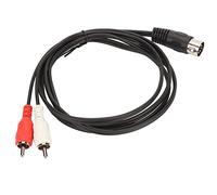 Ejoyous Cable DIN de Audio, 5 Pines Macho a 2 Conectores Macho, Cable de PVC para Reproductor de CD, VCR, DVD, Phono, LD, Compatible con Sistemas Quad Estéreo