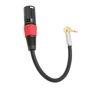 Ejoyous Cable TRS Macho a XLR, Cable Auxiliar de Micrófono Universal Estéreo Anticorrosión Reducción de Ruido Estable para MP3 para Radio (0,5 m)