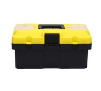 Ejoyous Caja de Herramientas de 13 Pulgadas, Organizador de Plástico con Cerradura con Bandeja Extraíble y Resistente para Uso en Garaje y Taller