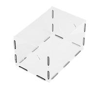 Ejoyous Caja de Polvo de Molienda Acrílico Caja de Polvo de Molienda Cerrada Cubierta de Acrílico para Pulir el Grabado de Lijado con Diseño de Goma de Diseño de 2 Orificios