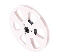 Ejoyous Carrete de Cinta ABS Vacío, Carrete de Recogida de 1,4 Pulgadas, 5 Pulgadas con Brida NAB de 6 Orificios para Grabar, Borrar, Volver a Grabar en una Grabadora de Cinta de a Studer (WHITE)
