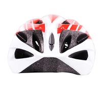 Ejoyous Casco de Bicicleta Deportivo de Seguridad Ultraligero, Construcción EPS, 18 Orificios de Ventilación, Ajuste Ajustable para Ciclismo y Patinaje sobre Ruedas (Blanco Rojo)