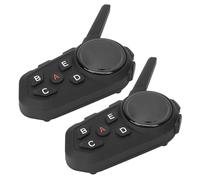 Ejoyous Casco de Motocicleta Auriculares Bluetooth, Intercomunicador 1200m | Intercomunicador inalámbrico para 2 personas, Bluetooth 5.1, tiempo de trabajo de 22 horas, ABS resistente al agua,