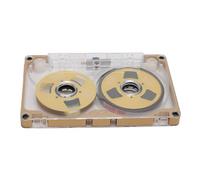 Ejoyous Casetes en Blanco, Rollo a Rollo, Casete de Audio en Blanco, 55 Minutos, Marco de Aleación de Aluminio, Compacto, para Bandas de Grabación de Música (Marco Dorado Placa Dorada)