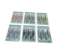 Ejoyous Cebos Blandos de Pesca, Juego de Señuelos de Pesca Blandos de PVC, 30PCS 9,5 Cm Cebos de Natación Suaves de Hundimiento Lento con Lanzamiento Largo y Acción Realista para Pescadores de Agua