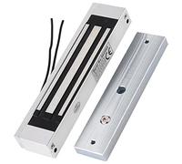 Ejoyous Cerradura de Puerta Magnética, Cerradura Electromagnética Eléctrica de 180 Kg con Tornillos Antirrobo y Protector contra Sobretensiones para Puertas Ignífugas de