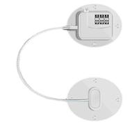 Ejoyous Cerradura para Refrigerador con Combinación de 3 Dígitos, Cerradura para Congelador, Aleación de Zinc de Acero Inoxidable ABS, sin Instalación de Taladro, para Uso en Ventana de Cajón de