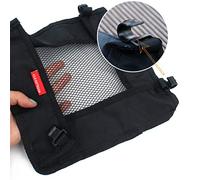 Ejoyous Cesta Colgante de Almacenamiento de Mesa Plegable para Exteriores, Colgador de Mesa de Picnic de Tela de Malla Hexagonal Liviana para Uso en Campamentos, Protege los Artículos (M)