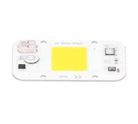 Ejoyous Chip LED, Lámpara de Chip LED de 20 W/30 W/50, Luz Blanca Cálida, Soldadura de Bricolaje Gratuita para Iluminación de Paisaje para Iluminación Publicitaria para de Tráfico (luz blanca 50W)