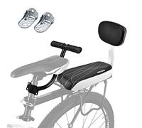 Ejoyous Cojín de Asiento Trasero de Bicicleta, Asiento de Bicicleta para niños, Accesorios de Asiento Trasero de Bicicleta de Cuero PU niños Bicicleta Asiento Trasero cojín con reposabrazos y