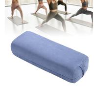 Ejoyous Cojín de Refuerzo para Yoga, Esponja Rectangular para Refuerzo de Yoga, Asa Fácil de Transportar, Funda Lavable, Cojín de Meditación 65 X 25 X 15 Cm (Blue)