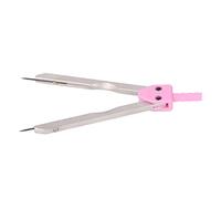 Ejoyous Compás ECG Calibrador Divisor de EKG Acero Inoxidable 0-6.1cm Regla Escala Clara para Enfermería Electrocardiógrafo (PINK)