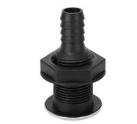 Ejoyous Conector Pasante para Barco Conector Pasante para Barco para Yate 3/4 pulg. 20 Mm Tapón de Drenaje Marino Twist Ajustable Nylon a Prueba de (Tubo Recto)