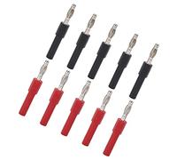 Ejoyous Conector Tipo Banana, Adaptador de Cable de Prueba para Multímetro de Latón PA, Macho de 4 Mm A Hembra de 2 Mm, 30 V CA 60 V CC máx. 10 A, para Instrumentos Electrónicos y Dispositivos