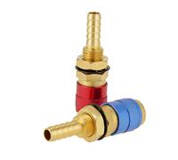 Ejoyous Conectores Rápidos de Latón M8, Adaptador Refrigerado por Agua para Antorcha de Soldadura MIG y TIG, Instalación Rápida para Garaje Doméstico y Uso Profesional