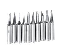 Ejoyous Conjunto de 10 Piezas de Puntas de Hierro de Soldadura de Cobre de Plomo sin Plomo con 10 Tipos, Adecuados para Soldadura a Menor Temperatura, Precisa, Conjunto Versátil para Estaciones