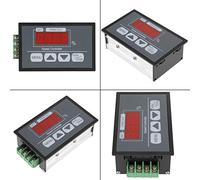 Ejoyous Controlador de Motor DC, Control de Velocidad de Calidad, Arranque y Parada Precisos, Pantalla Fácil, Motores de Cepillo con Salida Lineal, 0-30A, 6-60V, Terminal de Barrera, 10 X 6 Cm, 100