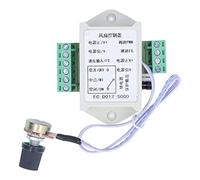 Ejoyous Controlador de Velocidad del Ventilador Controlador de Ventilador PWM Toma de Control de 4 Cables 5 V con Salida de relé de Detección de Señal FG Potenciómetro 100 K para Refrigeración de PC