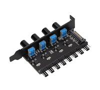 Ejoyous Controlador de Ventilador, Controlador de Ventilador de PC de 8 Canales y 4 Perillas para de Refrigeración por Agua de Computadora para HDD VGA PWM para CPU