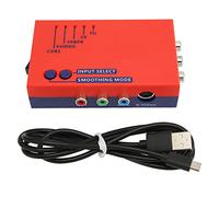 Ejoyous Convertidor RetroScaler 2X, AV a HD, Interfaz Multimedia de Latencia Cero para N64, Dreamcast, 2600 y Commodore 64 (rojo)