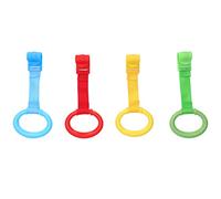Ejoyous Cordones de Cuna para Bebés, 4pcs Barra de Tracción para Bebés Anillos de Soporte para Cama Asistente para Caminar para Niños Pequeños