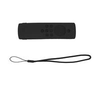 Ejoyous Cubierta de Control Remoto de Silicona Liviano, Estuche Protectora a Prueba de Choque con Cordón, Cubierta Antideslizante Convexa para Fire TV Stick Lite, Fácil de Instalar, Material (Black)