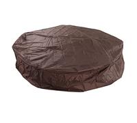 Ejoyous Cubierta Redonda para Bañera de Hidromasaje, Cubierta para Exteriores de Tafetán de Poliéster Plateado 190, Protección Impermeable contra el Polvo, la Lluvia, la Nieve y Las Hojas, Fácil