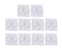 Ejoyous Cuentas de Lámpara SMD de 3 V Tablero de Fibra de Vidrio Cuentas de Lámpara SMD con Tiras de Filtro de Lentes ópticas Superficie Lisa de bajo Consumo y Alto Brillo para Técnicos de (20PCS)