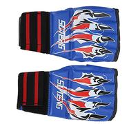 Ejoyous de Lucha, Correa Gruesa de Palma Hueca con Goma de Rebote, Cómodos para Entrenamiento y Competición de MMA (Blue)