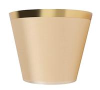 Ejoyous Decoración de Pantalla, Pantalla de Tela de Estilo Clásico y Avanzado Hierro+tela+PVC Compuesto E27 para Lámpara de Mesa Dormitorio Estudio (PX128 Oro)