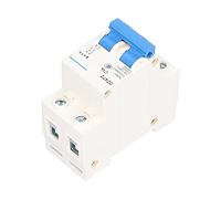 Ejoyous Disyuntor en Miniatura Carcasa de PC Disyuntor en Riel DIN 2P DC 250 V Disparo Rápido Protección contra Subtensión de Cortocircuito y Sobrecarga para Sistemas de CC Híbridos de Viento Solar
