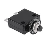 Ejoyous Disyuntor, Reinicio Manual Protector de Sobrecarga Térmica 18A Plástico Metal DC 50V AC 125 250V Corte Automático Compacto para Minicargador 7600 Uso Industrial Marino Automotriz (8A)
