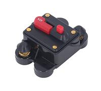 Ejoyous Disyuntor Restablecimiento Manual Disyuntor de CC 12 a 48 V 1 4 Pulgadas Protección contra Sobrecorriente Interruptor de Palanca Roja para Vehículo Motor Coche Camión Barco de Audio (40A)