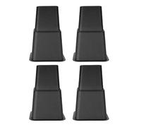 Ejoyous Elevadores de Cama Ajustables, 8 Piezas, Elevación Máxima 20 cm, Negro, para Cama, Mesa, Silla, Gabinete