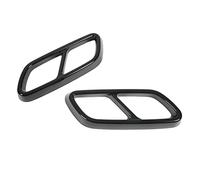 Ejoyous Embellecedor de la Cubierta del Silenciador de Escape, Plástico ABS, Elegante Embellecedor del Tubo de Escape para Clase C W206 2021 y Posteriores con Fácil Instalación (Negro Brillante)