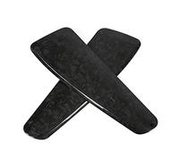 Ejoyous Embellecedor Lateral del Asiento Etiqueta Engomada del Ajuste del Asiento Lateral de Fibra de Carbono Forjado 2 Piezas Textura de Mármol Recubrimiento UV Resistente a los Arañazos Fácil de