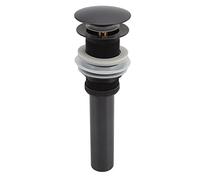 Ejoyous Escurridor Emergente para Fregadero de Baño, Tapón de Drenaje Emergente de Latón y Acero Inoxidable 304 de 8,3 Pulgadas con Colador de Cesta, Curva en S Resistente a los Olores para Uso en