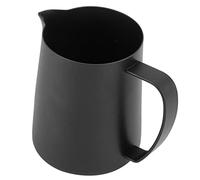 Ejoyous Espuma de leche de acero inoxidable 304 alfombrilla de café negra taza de águila para hacer café espuma leche (cisne 600 ml)