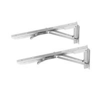 Ejoyous Estante de Pared para Mesa de Banco Plegable, Soporte de Acero Inoxidable, Soporta 617 Libras, Ideal para Barcos, Vehículos Recreativos, Garajes, Cocinas