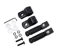 Ejoyous Estriberas Traseras Plegables para Motocicleta, Aleación de Aluminio, Fijas de 90 Grados, Pedal Plegable para Pasajero, Compatible con Bicicletas y Universales, Vehículos Todo Terreno, UTV