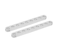 Ejoyous Estructura Robótica de Aluminio de Viga Plana Parte 1 par 3102 0009 0072 4 X 8 X 72 Mm Viga Plana de Robot de 9 Orificios para Modelos de Ingeniería de Construcción de Robots y Ensamblaje de