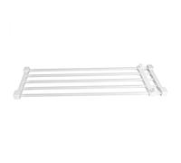 Ejoyous Extensible Armario Rack de Almacenamiento de estantería Ajustable Separador Armario Armario Divisor Organizador de DIY Barra para Cocina baño Dormitorio, Extendable Length: 73.2-128cm