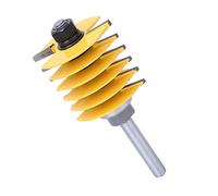 Ejoyous Fresa para Unión de Dedos, Fresa para Caja y Espiga, para Ensamblar 8mm de Vástago 46mm de Diámetro para Juntas de Borde a Borde y Extremo a Extremo